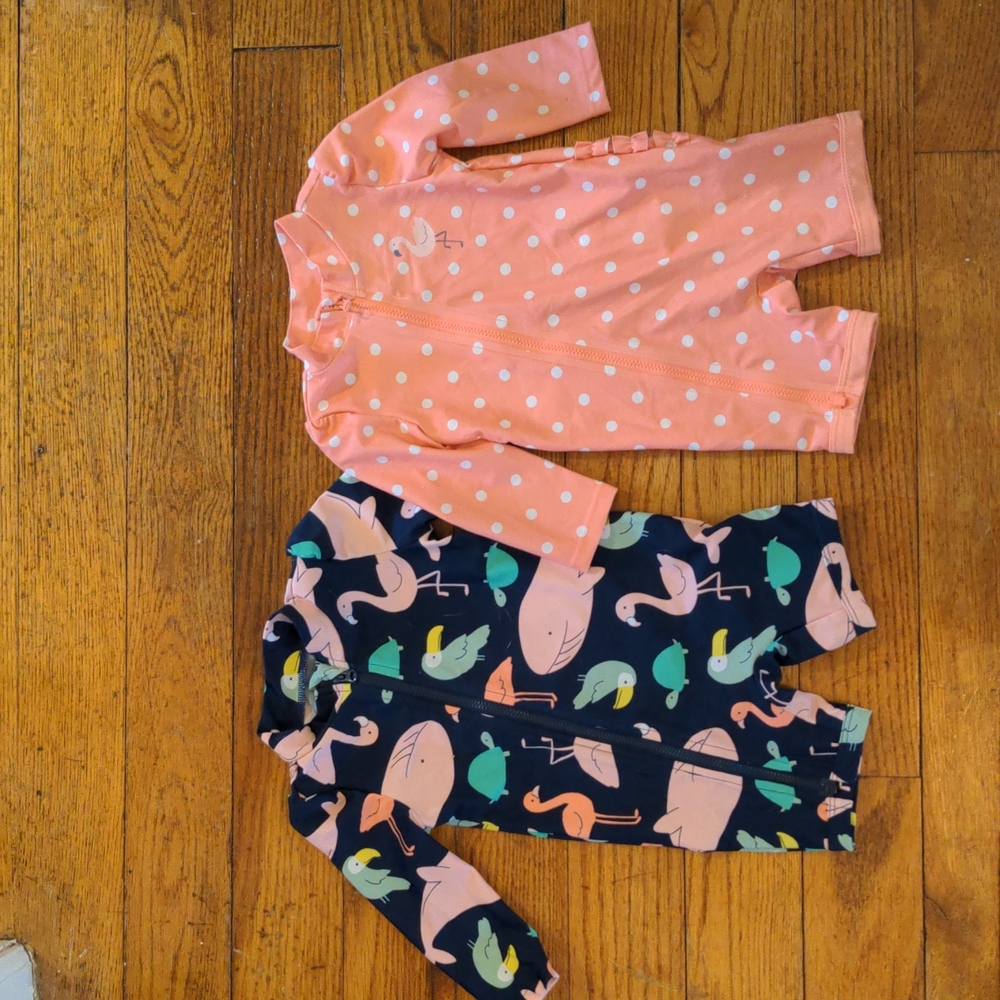 2 3-6 month bathing suits from Carter's